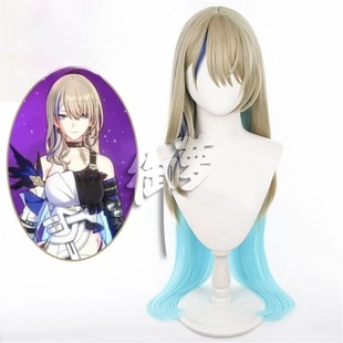 御萝 游戏崩坏星穹铁道 贝罗伯格希露瓦cos假发 高温哑光丝玫瑰网