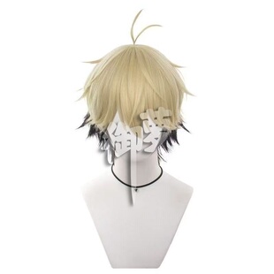 御萝 动漫时光代理人夏斐cos假发 双拼色头皮顶 高温哑光丝玫瑰网