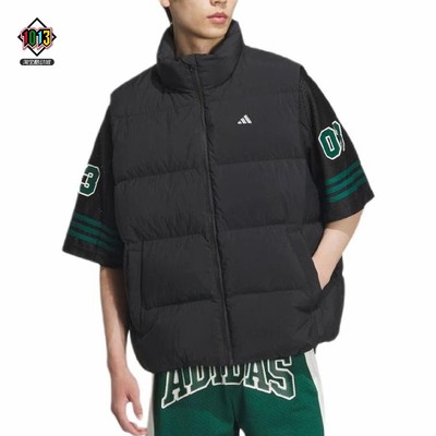 阿迪达斯加厚防风保暖羽绒马甲