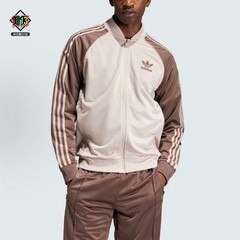 阿迪达斯三叶草春秋男女款 撞色复古休闲运动棒球夹克外套 IS3322