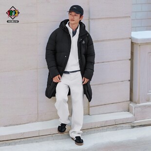 阿迪达斯冬季男女款经典连帽防风保暖长款运动羽绒服 KQ5514 5515