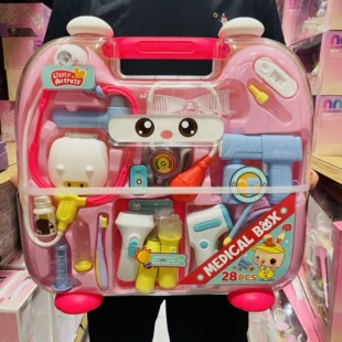 小演员儿童医疗手提箱牙科诊所角色扮演场景模拟医生玩具套装礼物
