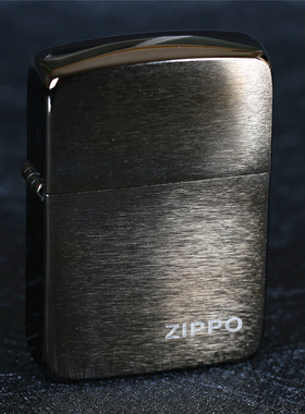 zippo芝宝煤油防风打火机1941二战经典复刻版黑冰拉丝标志24485ZL