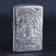 zippo芝宝煤油防风打火机白铜重盔铠甲套壳双面雕刻老虎 礼物 男士
