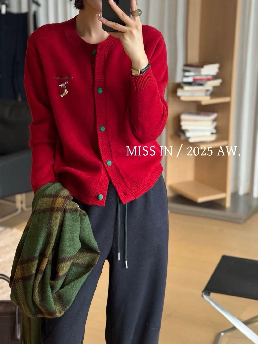 圆领小马刺绣针织开衫女秋冬新款彩色纽扣毛衣外套百搭针织衫红色,女装/女士精品,毛针织衫,淘宝优惠券,粉丝福利购,淘宝优惠卷