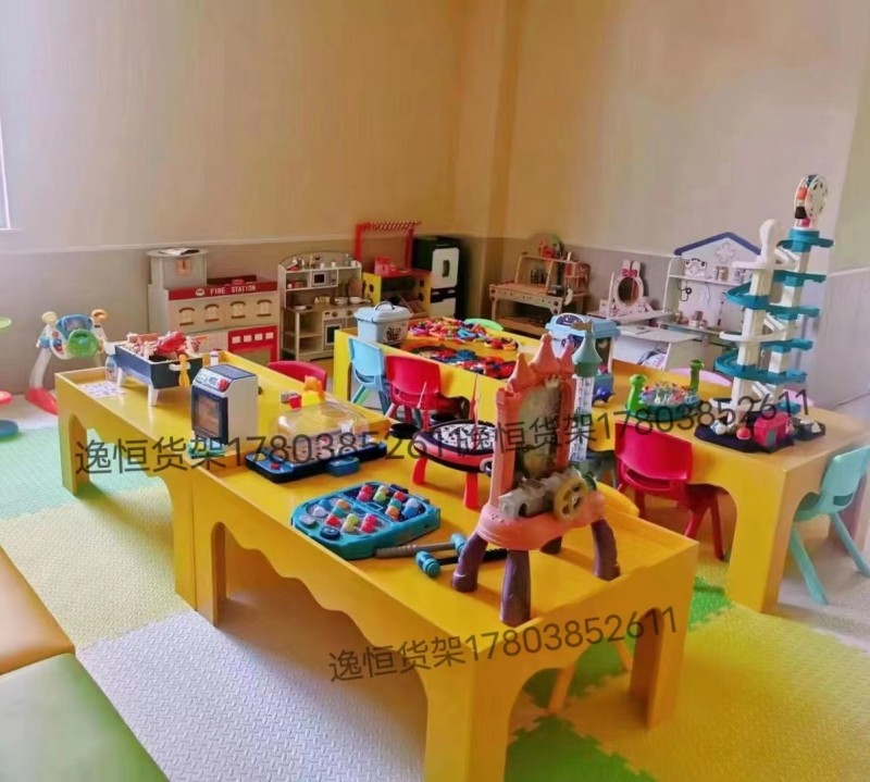 儿童玩具桌拼装积木桌沙桌手工画平面桌商场玩具体验桌乐高考古桌