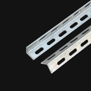 定制 镀锌角铁万能角钢花边货架单双孔冲孔支架 5号双边孔50*50i.