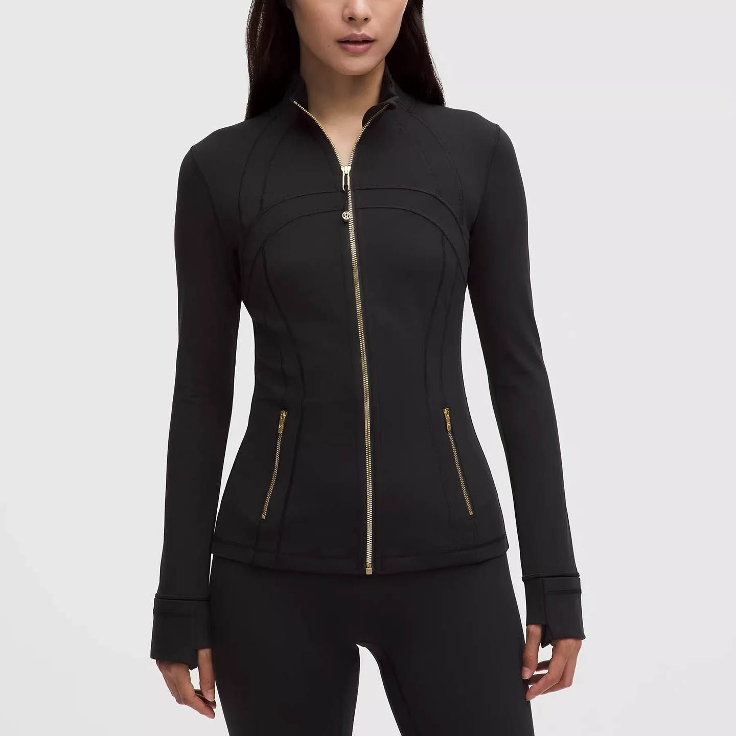 代购正品lululemon显瘦瑜伽外套图片