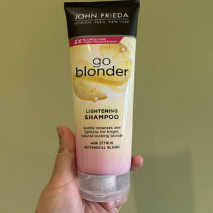 现货英国进口John Frieda金发幻彩闪亮滋润洗发水护发素喷雾啫喱