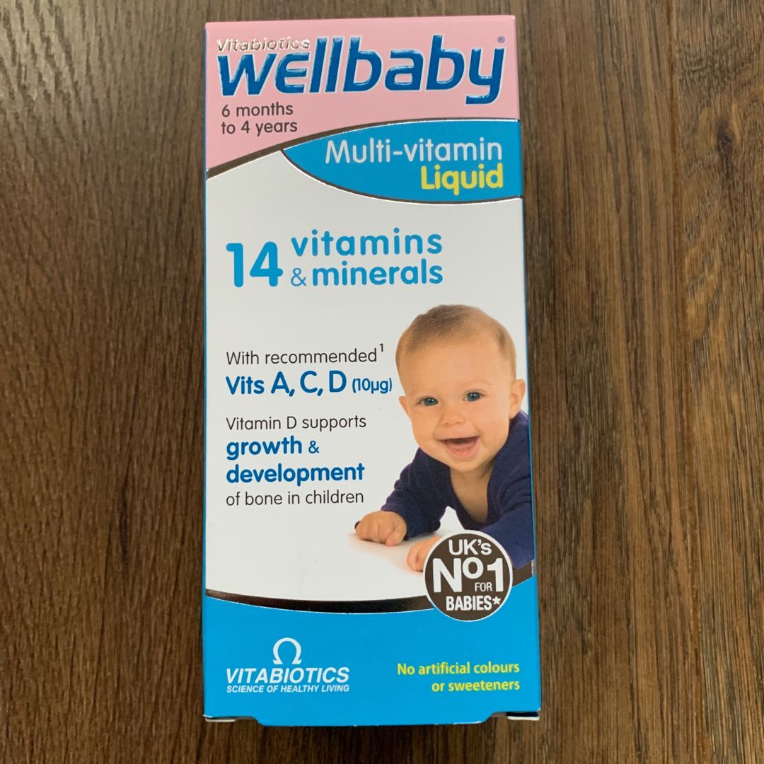 英国代购Vitabiotics Wellbaby婴儿综合维生素适合6个月+宝宝现货 奶粉/辅食/营养品/零食 维生素 原图主图