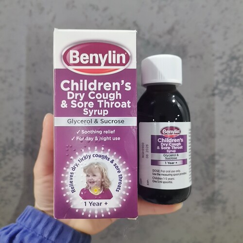 现货英国Benylin少儿止咳糖浆125ml