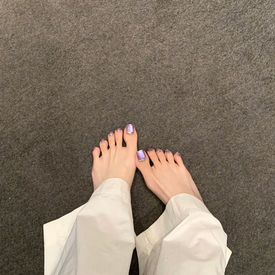 紫渊极光显白猫眼手工穿戴甲