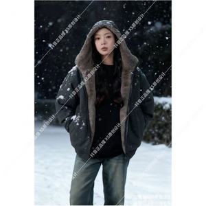 A093-H8170-P125网图两面穿座山雕加厚加绒棉衣连帽外套曜石黑，男装棉衣，电商A093