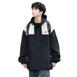 春装新款防风立领夹克拼接连帽冲锋衣外套A093-JK804-特P58，男装夹克，电商A093