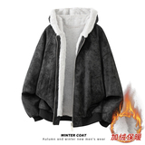 原版品质A093-H8158-特P80连帽座山雕pu皮加绒加棉皮荔枝纹棉衣，男装皮衣，电商A093