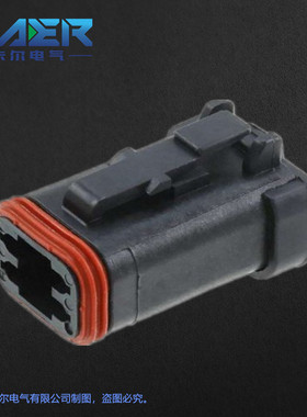 厂家供应汽车连接器KR06-4S-CE04黑色带后盖系列接插件