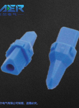 厂家供应国产汽车连接器W-3P-P006蓝色3芯护套 锁片线束