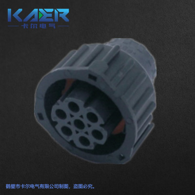 厂家供应国产汽车连接器967650-1黑色7芯线束接插件询价为准