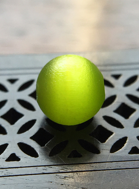 清代官造宫廷御用古法猫眼老琉璃散珠 若绿色7+mm手工DIY多宝配饰