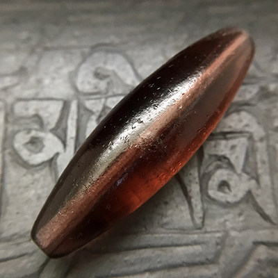 清代官造宫廷御用古法老琉璃  酒红色 超大勒子 管珠 手工DIY配饰