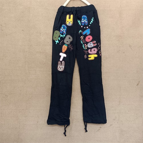 运动裤女长裤子秋春季直筒rough2024新款束脚裤绣花字母休闲卫裤