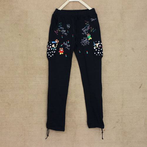 0绣花田园显瘦百搭运动休闲裤