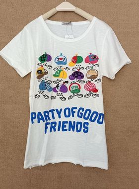 竹节棉短袖t恤女2024夏rough袖帽纯棉圆领宽松半袖白色上衣ins潮