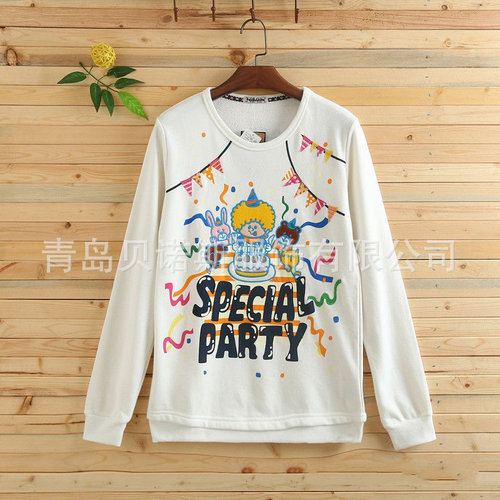 bf绣花春季宽松学生减龄显瘦卫衣