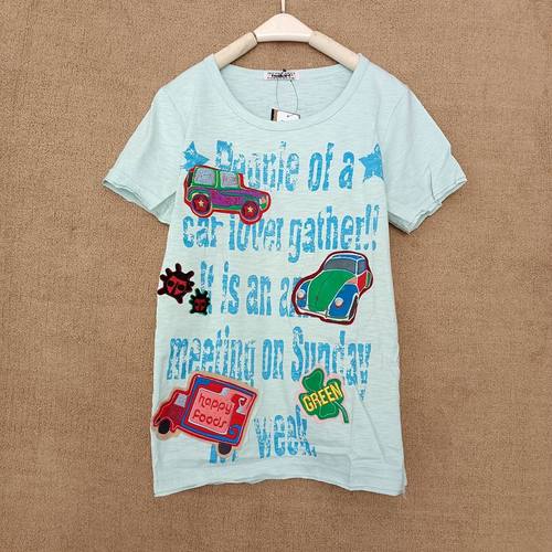 欧洲站纯棉短袖t恤女修身2024年新款夏装韩版rough洋气百搭上衣潮