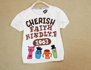 半袖萝卜人夏季新款卡通1963rough蝙蝠衫女装休闲时短袖T恤打底衫