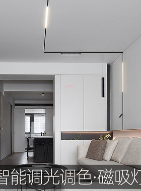 磁吸轨道灯 无主照明LED米家小爱天猫精灵语音智能调光调色磁吸灯