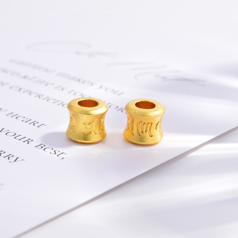 大孔六字真言隔珠编织钥匙