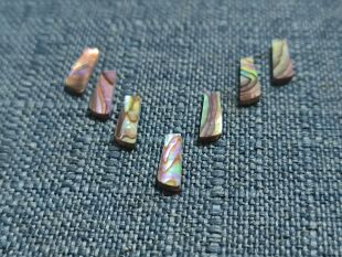 单粒价格天然鲍鱼贝饰品定制贝壳套装 宽5mm 各种形状尺寸12mm长