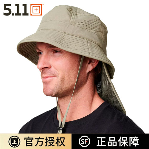 美国5.11速干弹力战术奔尼帽511户外野营渔夫帽遮阳透气 89511