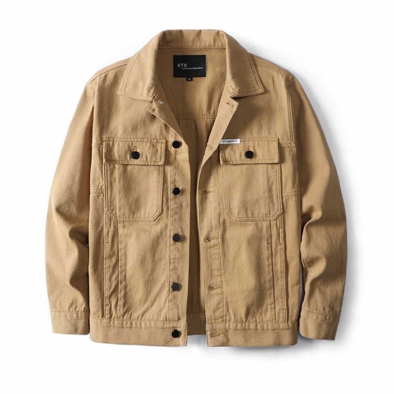 新款日系牛仔外套男秋季大码宽松夹克高街上衣服9001-P85,男装工装外套,电商A318
