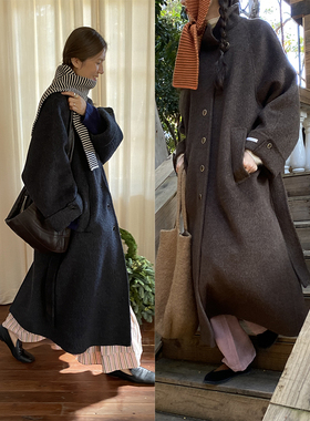 雏菊BellisPerennis2025AW HANDMADE手工双面牦牛绒羊毛大衣