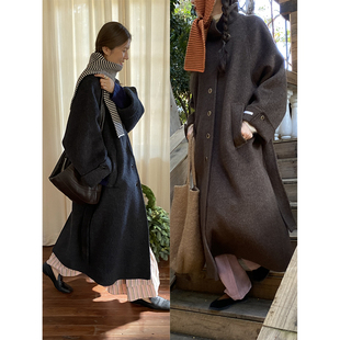 雏菊BellisPerennis2025AW HANDMADE手工双面牦牛绒羊毛大衣