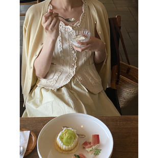 雏菊BellisPerennis2025SS 纯手工钩花马甲背心UPW纱线