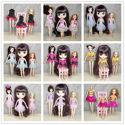 六分丽佳心怡blythe小布obitsu azone BJD ob24可儿娃娃衣服裙子
