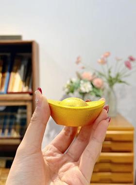 元宝摆件旋转创意实心