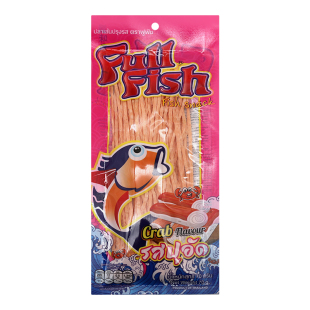 裸价临期 FULLFISH调味鱼丝70g烧烤味蟹味辣味追剧零食 泰国进口