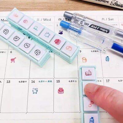 六联手帐印章小巧可爱