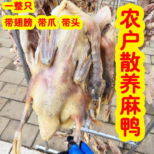 腊鸭腌制风干农家纯手工