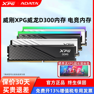 6000Mhz DDR5 台式 D300 机马甲内存条 D300G 16G 威刚XPG CL30
