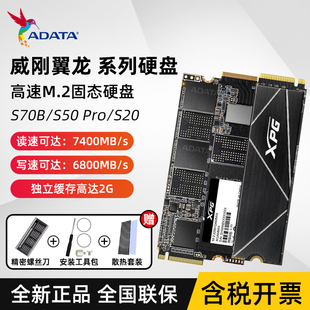 256 2T固态硬盘SSD储存 S50 S70B XPG翼龙S20 512 AData 威刚