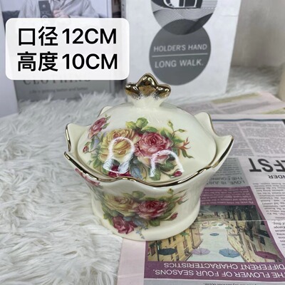 景德镇陶瓷碗金边装饰家用饭碗餐具套装高档礼品碗