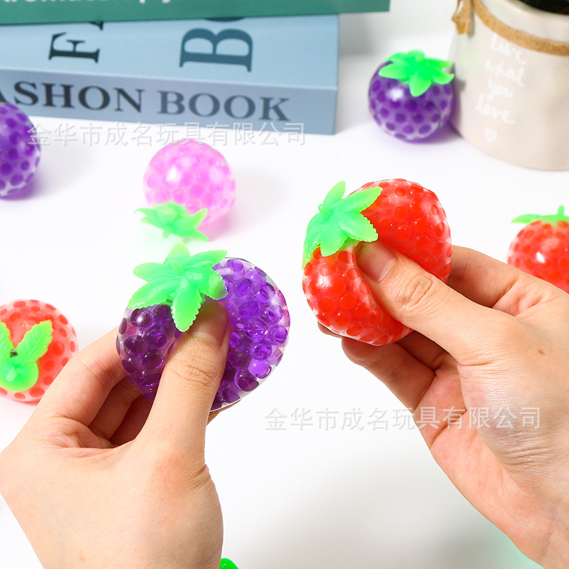 跨境热销仿真水果蔬菜橘子桔子捏捏乐儿童小玩具解压厂家批