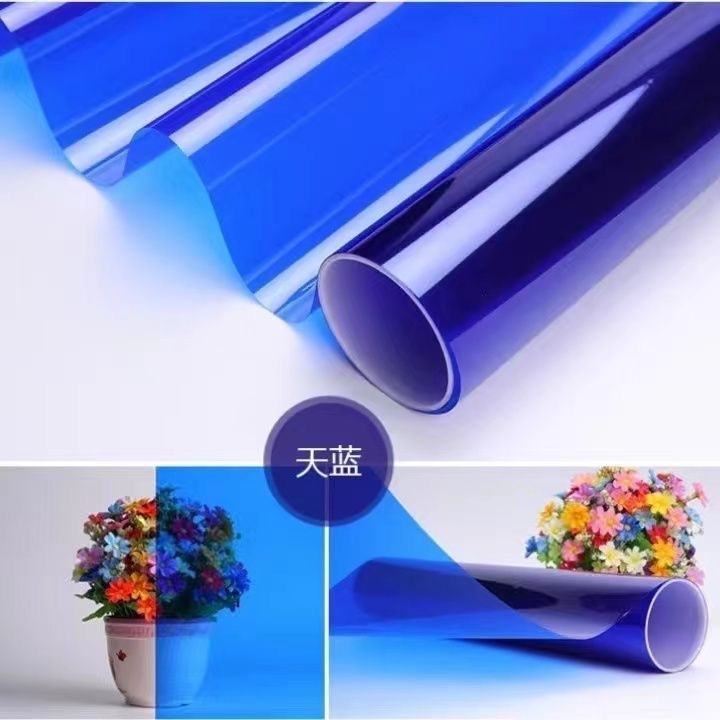 双向建筑装饰膜彩色玻璃贴膜窗户家用玻璃贴纸膜透光膜自粘式