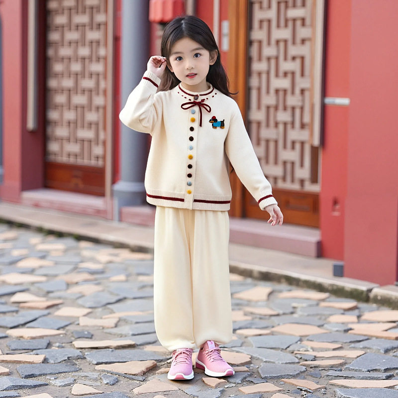 棉质女童针织毛衣学院风2025新款中大童洋气网红初秋开衫母女装潮,童装/婴儿装/亲子装,毛衣/针织衫,淘宝优惠券,粉丝福利购,淘宝优惠卷
