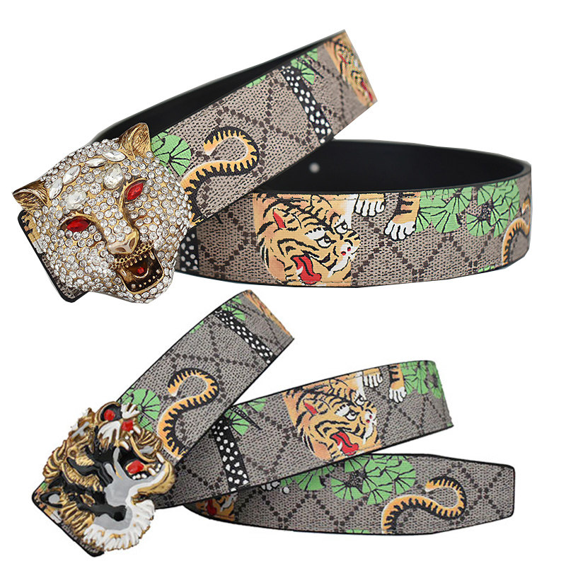 网青年印花欧美豹扣男士真皮牛皮带水钻老虎霸气潮牛皮男裤腰带,服饰配件/皮带/帽子/围巾,腰带/皮带/腰链,淘宝优惠券,粉丝福利购,淘宝优惠卷